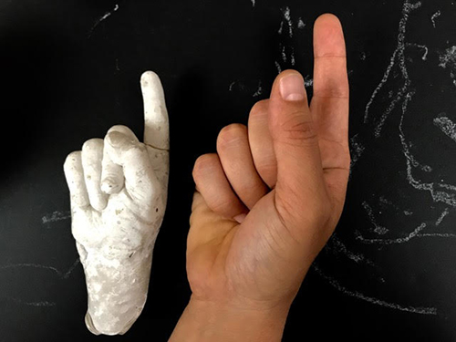 Some of the molds are child-sized, making them even more evidential.