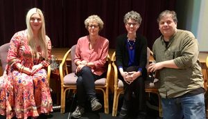 Workshop in 2019 with Laura Lynne Jackson, Julie Beischel, and Julie’s husband and fellow researcher Mark Boccuzzi